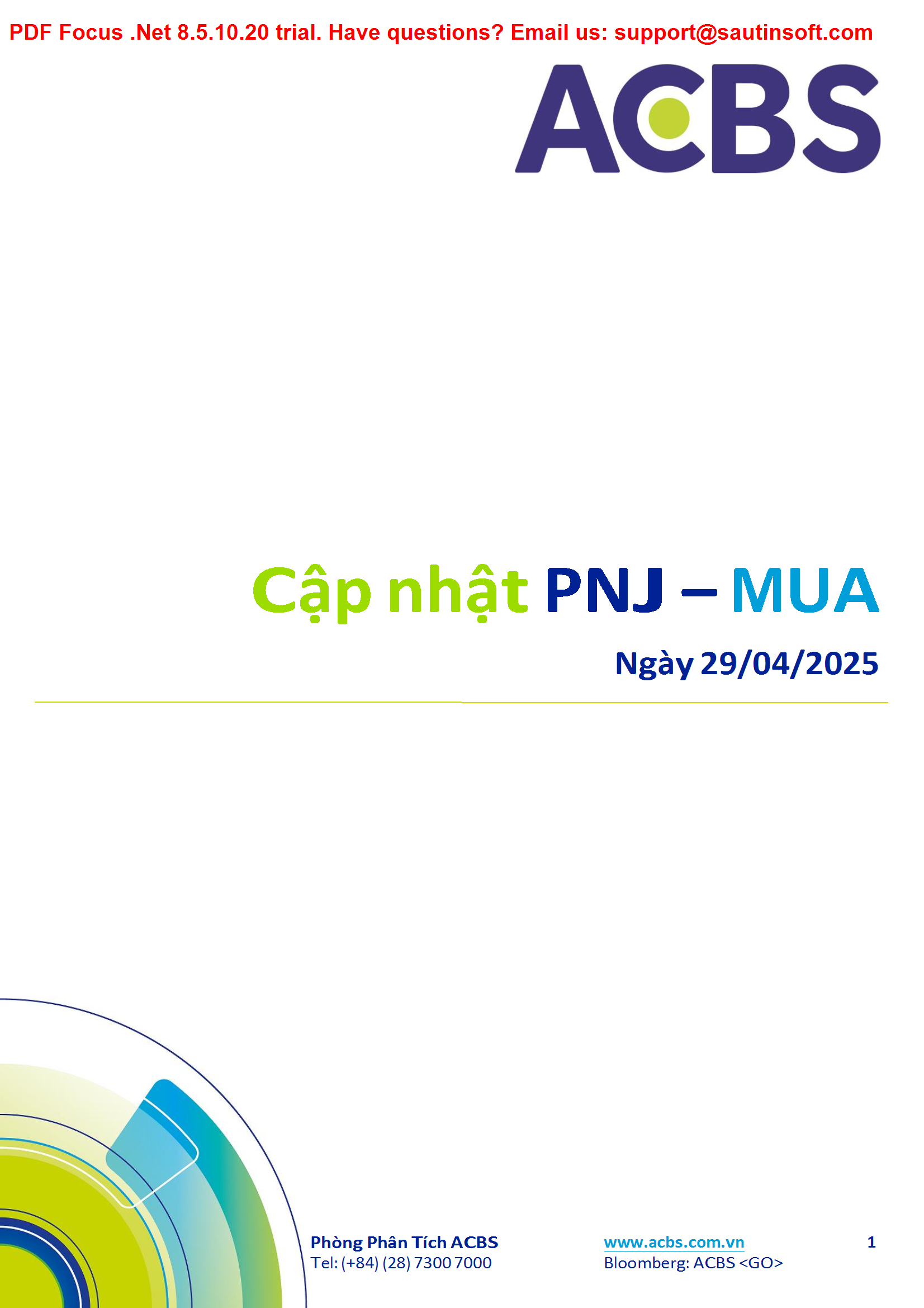Cập nhật PNJ – MUA